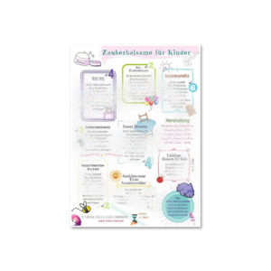 Poster A4 "Zauberbalsame für Kinder" - ViVere Aromapflege - AromaMama