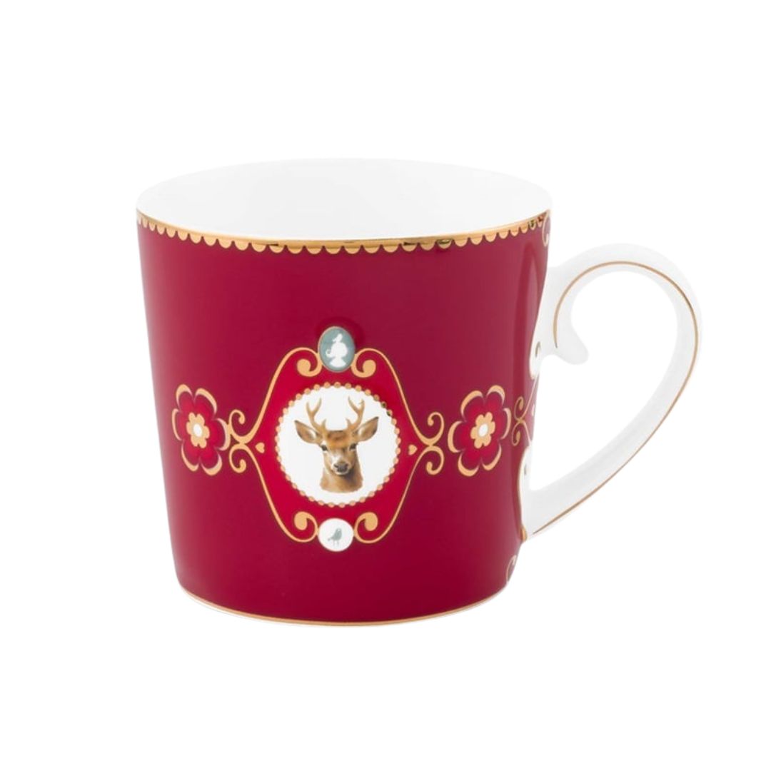 Pip_Tasse_51002524_Medaillon_Deer_rot_190ml_ViVere